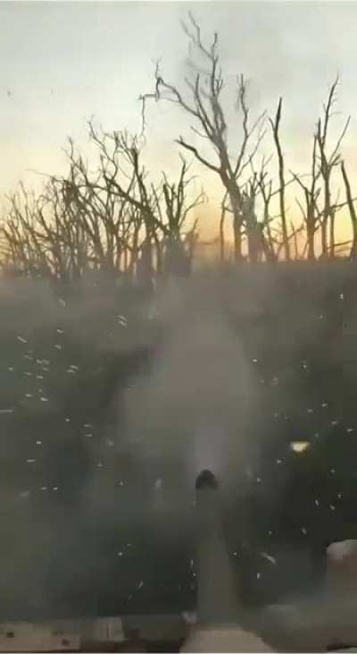 M2A2 ODS-SA Bradley operating in the area around Avdiivka. Music from source.