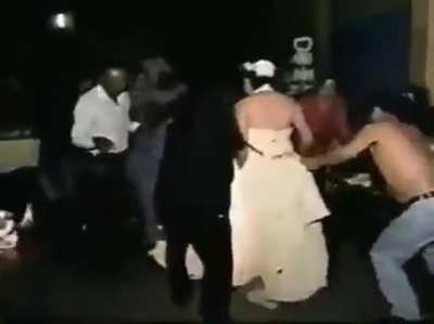 WCGW carrying flaming drinks