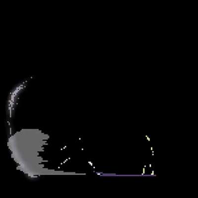 [OC] Pixel fighting Animation with shadow art. ( ͡&deg; ͜ʖ ͡&deg; )