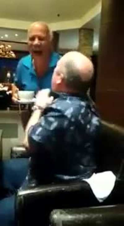 beware of elderly waiters