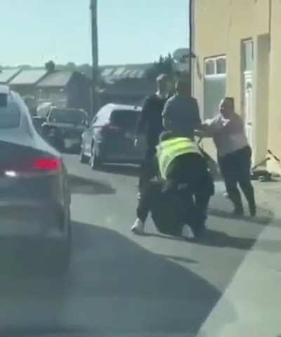 Trying to prevent her boyfriend from being arrested