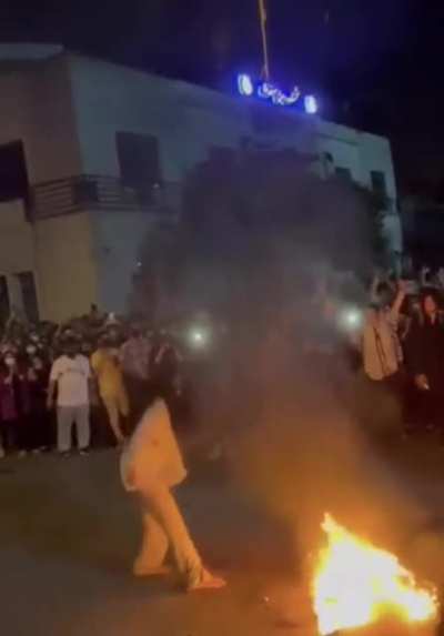Iranian women display bravery in defiance of the theocratic regime, burning their hijab&rsquo;s in the streets