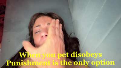 When babe misbehaves, she gets punished