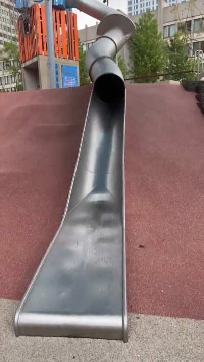 Cop gets demolished by a slide &ndash; haven't laughed this hard since the Turkish firefighter video