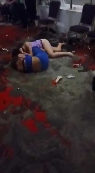 Two girls fight at Irish hotel