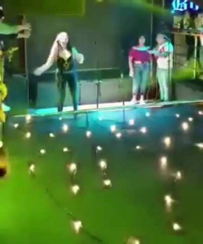 Dancin' and singin' and movin' to the groovin' And just when it hit me somebody turned around and shouted...