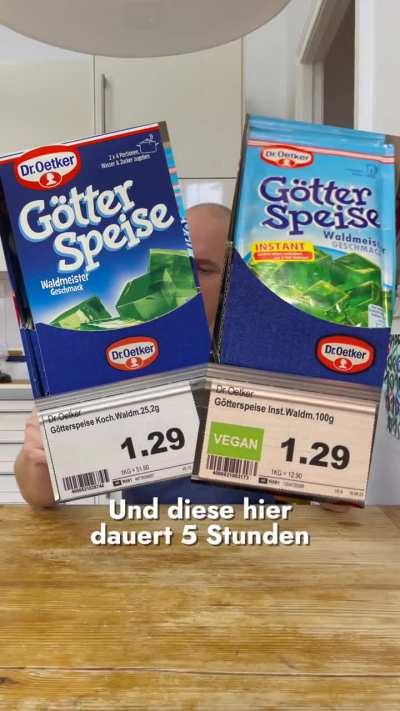 Ist G&ouml;tterspeise vegan? 🤭 #g&ouml;tterspeise #droetker #vegan