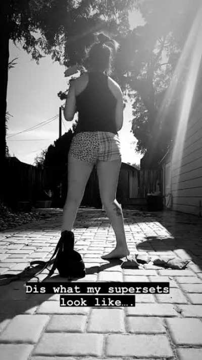 In short shorts