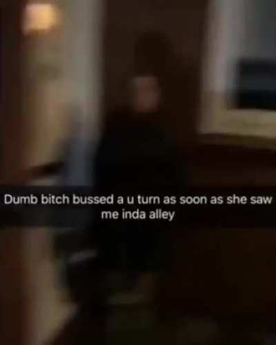 Man chases woman when she purposely avoids him in a dark alley