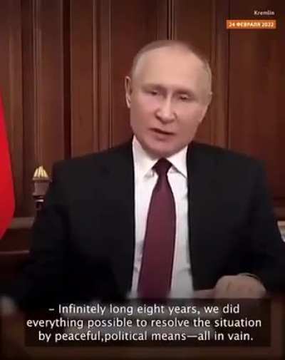 Putin uses the same fascist propaganda lies that Hitler used