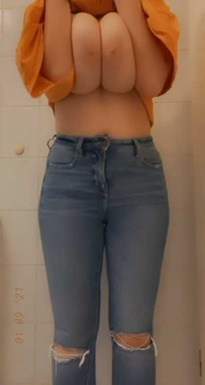 I almost got caught with my titties out in public…