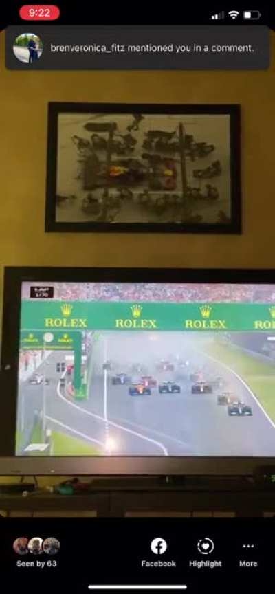 Lando Norris down the inside