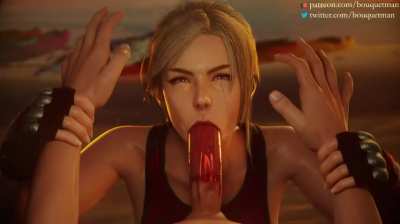 Lidia sucking dick (bouquetman) [Tekken]