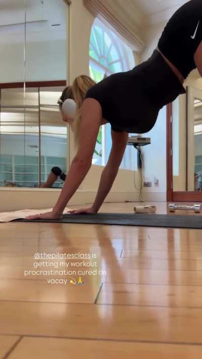 'Getting my workout...' - IG March 2026
