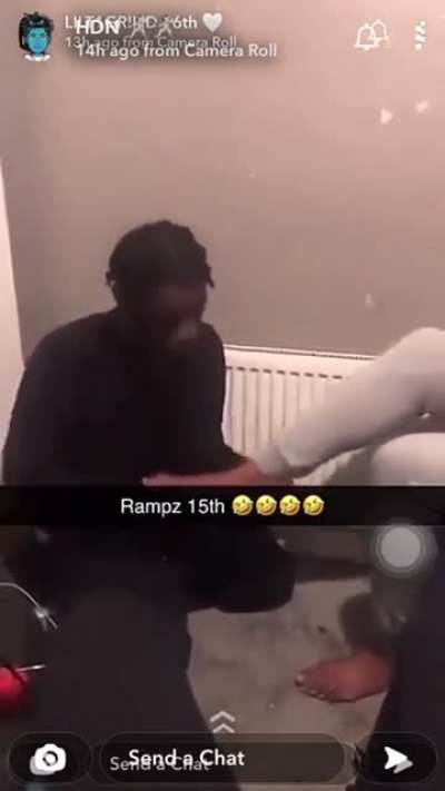 y.Grinna🕊 retaliation because of this vid? Rampz (15th) forced to suck toes