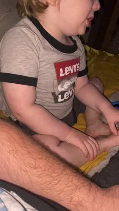 My 3 year old taught himself how to say his ABC&rsquo;s backwards today.