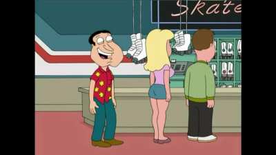 You wanna share a pair of skates?
