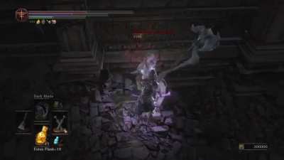 Miniboss is one attack away from dying as I run out of stamina. Miniboss heals to full health and proceeds to rub it in my face.