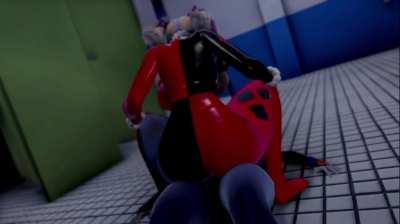 Futa Raven dominate Harley Quinn (vldstudio)[comics DC]