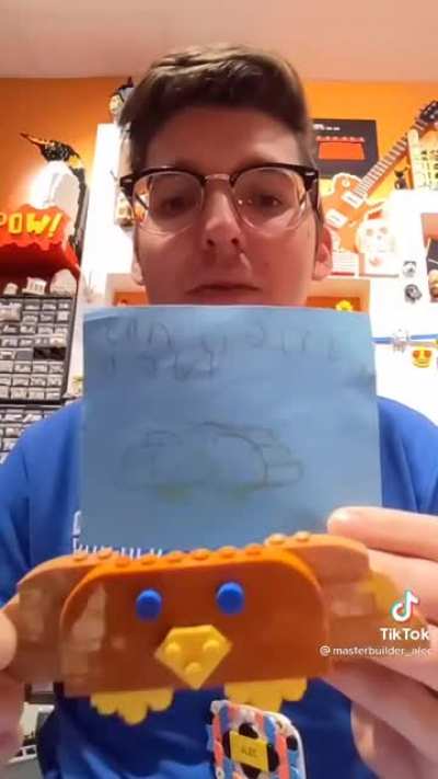 Builder from LEGOLAND builds models from kid&rsquo;s drawings
