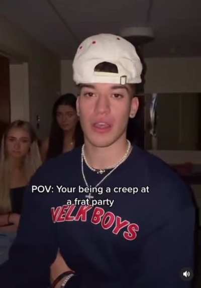 POV: you&rsquo;re being a creep at a frat party
