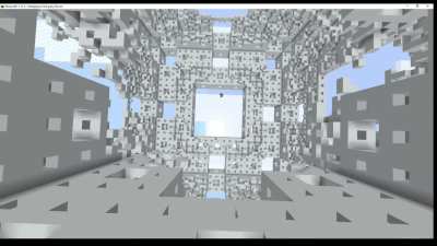 Building Menger sponge in mineplay