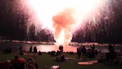 Firework malfunction shoots off entire firework show in 30 seconds. San Diego&rsquo;s Big Bay Boom 2012.