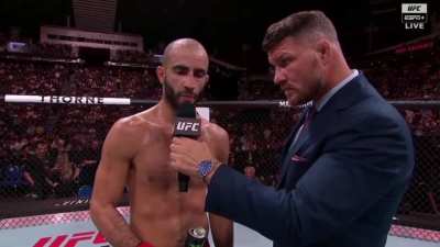 "Giga Chad" Chikadze has Surprise Announcement after Unanimous Win Over Caceres (Translation Needed)