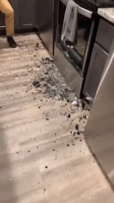 Testing unbreakable glass always leads to heartaches