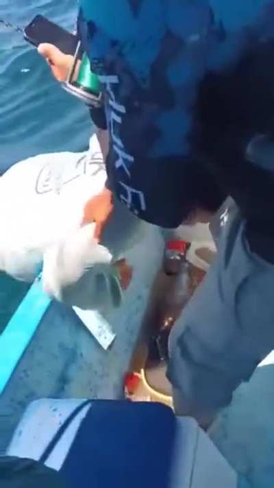 Fishing like a gangsta.
