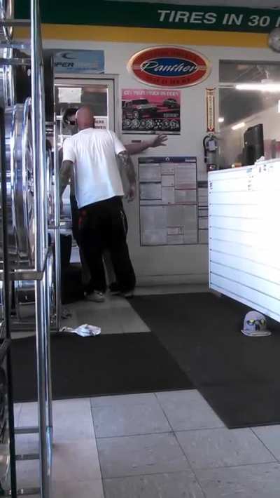 Tire Shop Fight