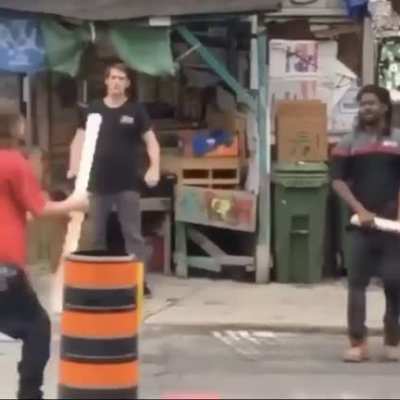 Stick fight gone wrong