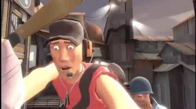 Soldier steals scouts ass