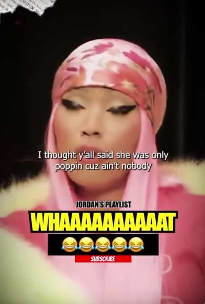 Omg Nicki is hilarious 😆😅 she didn&rsquo;t lie tho 🙏