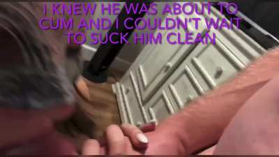 My son took me from behind and fucked me so good sucked him clean