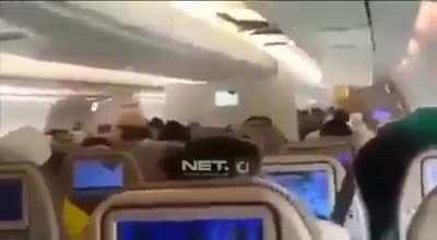 Found a video on whatsapp of inside of a plane, as people as panicking allegedly of 8303