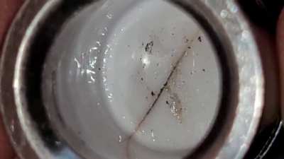 Is this a crack or some permanent chazz ? Haha if so i might need to use the warranty on this?