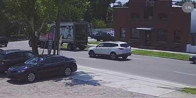 Woman outside my job didn&rsquo;t see our US Foods truck unloading food.