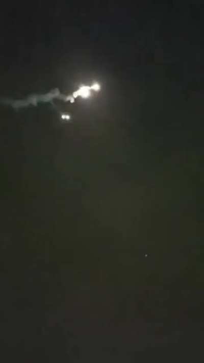 Setting off a strobe rocket firework