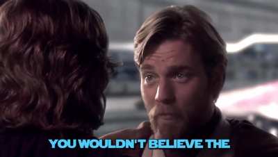 Obi-Wan gives Anakin some advice