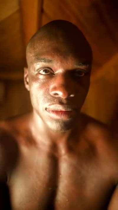 let the man be in a sauna in peace