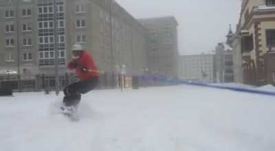Schnee in Leipzig.
