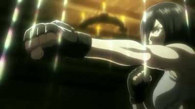 Imagine mikasa training in your house like that
