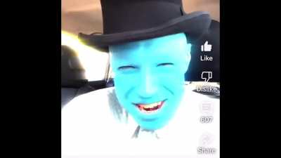 The blue gentleman