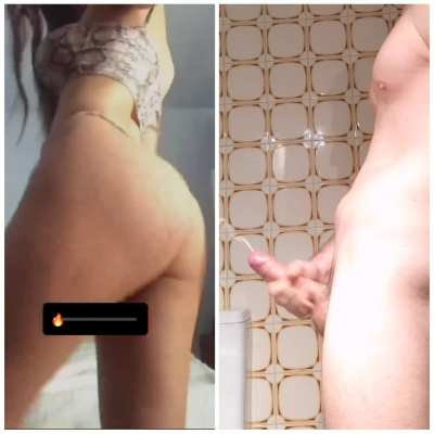 My latin cumlover friend jiggling her ass sent me this to cum for her