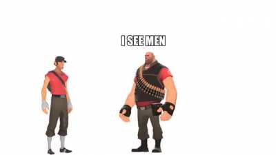 I see men