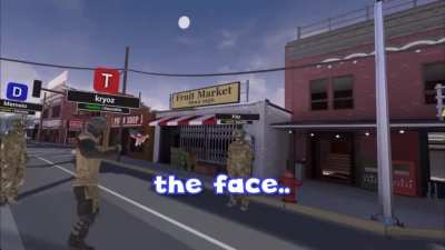 not the face