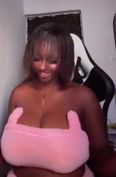Fuzzy bunny bra