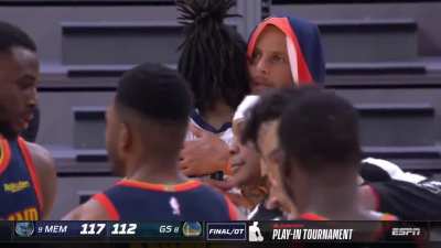 [Highlight] Ja and Steph hug it out post game