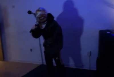 Performed some of my first show in the Kaycyy version of the Jesus mask last night